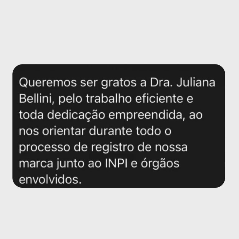 Depoimento sobre Registro de Marcas pela Bellini 03